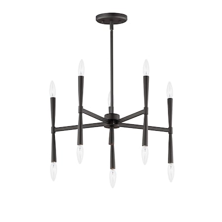 Maxim Lighting Rome 10-Light Chandelier 24625BK